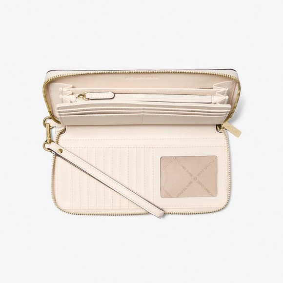 Michael Kors Jet Set Large Signature Logo and Metallic Wallet w/Dust Bag - Picture 10 of 12